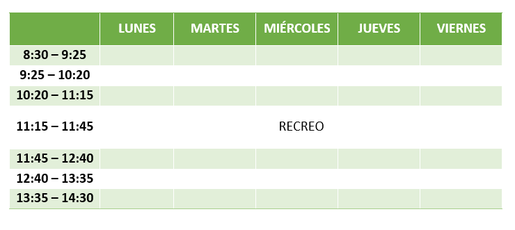 horario